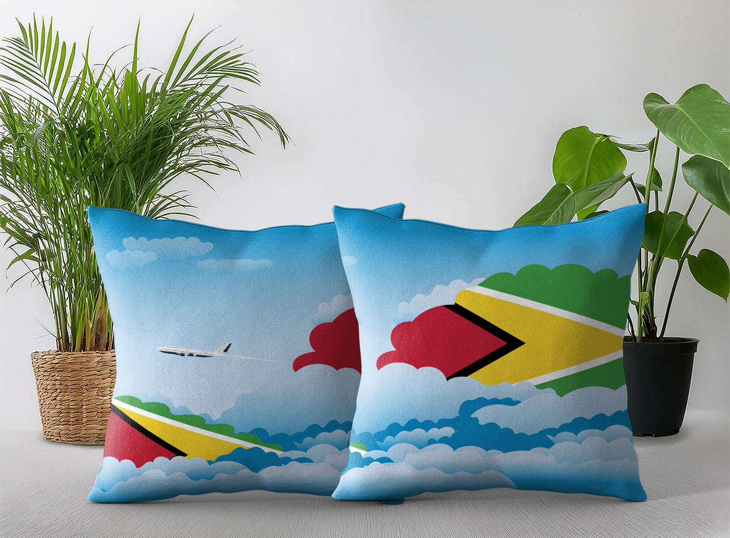 Guyana Day Clouds Pillow Case