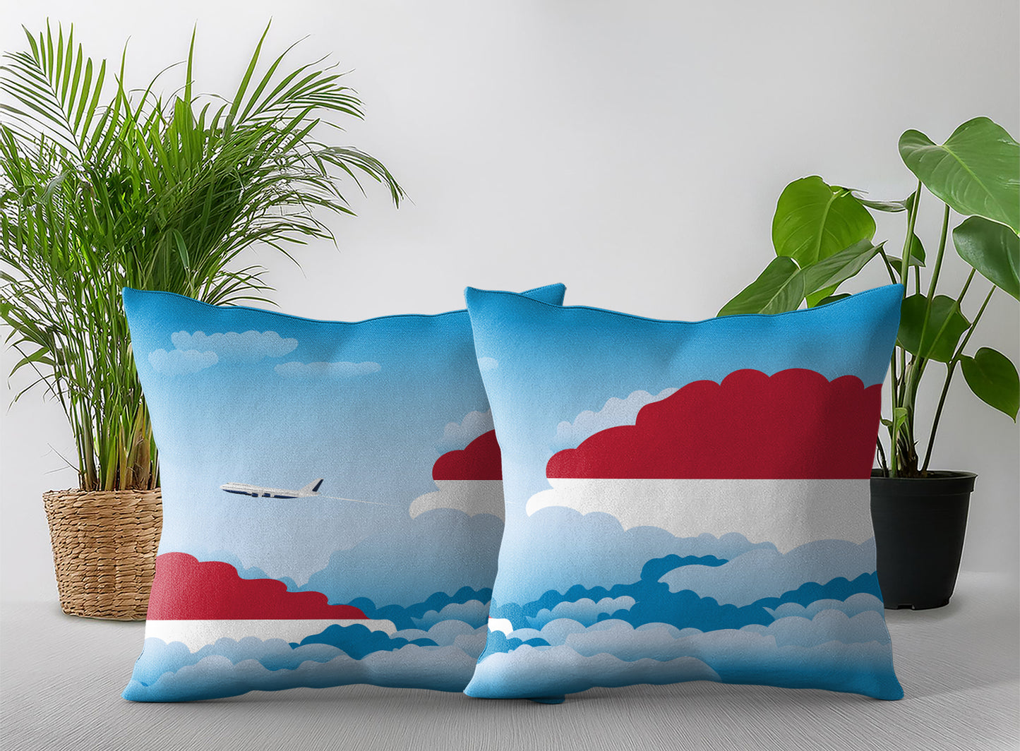 Indonesia Day Clouds Pillow Case