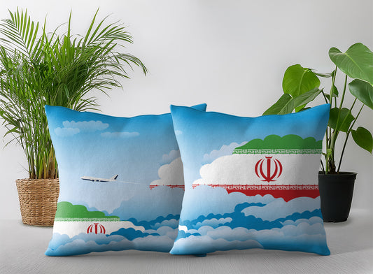 Iran Day Clouds Pillow Case