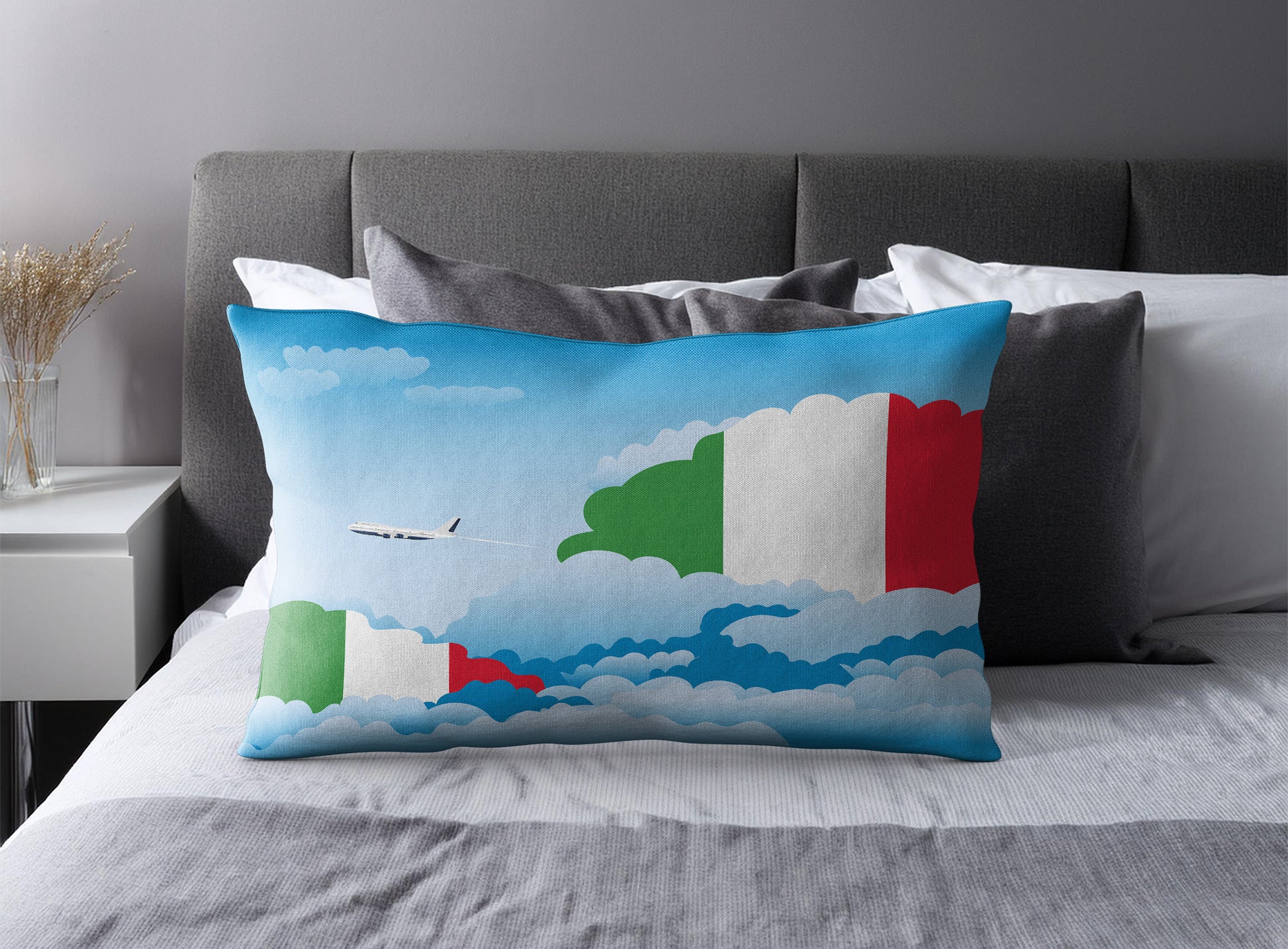 Italy Day Clouds Pillow Case