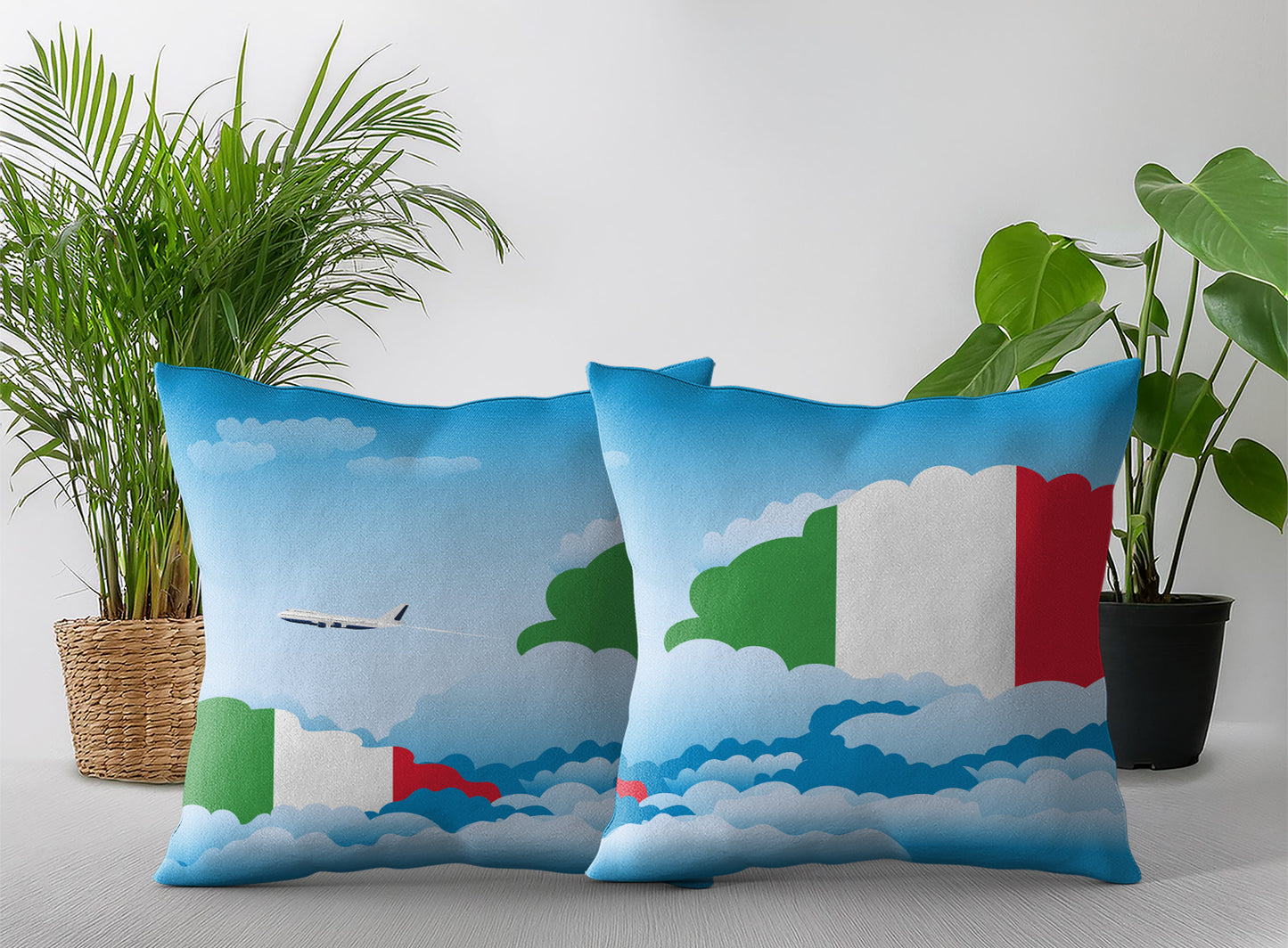 Italy Day Clouds Pillow Case