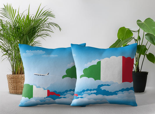 Italy Day Clouds Pillow Case