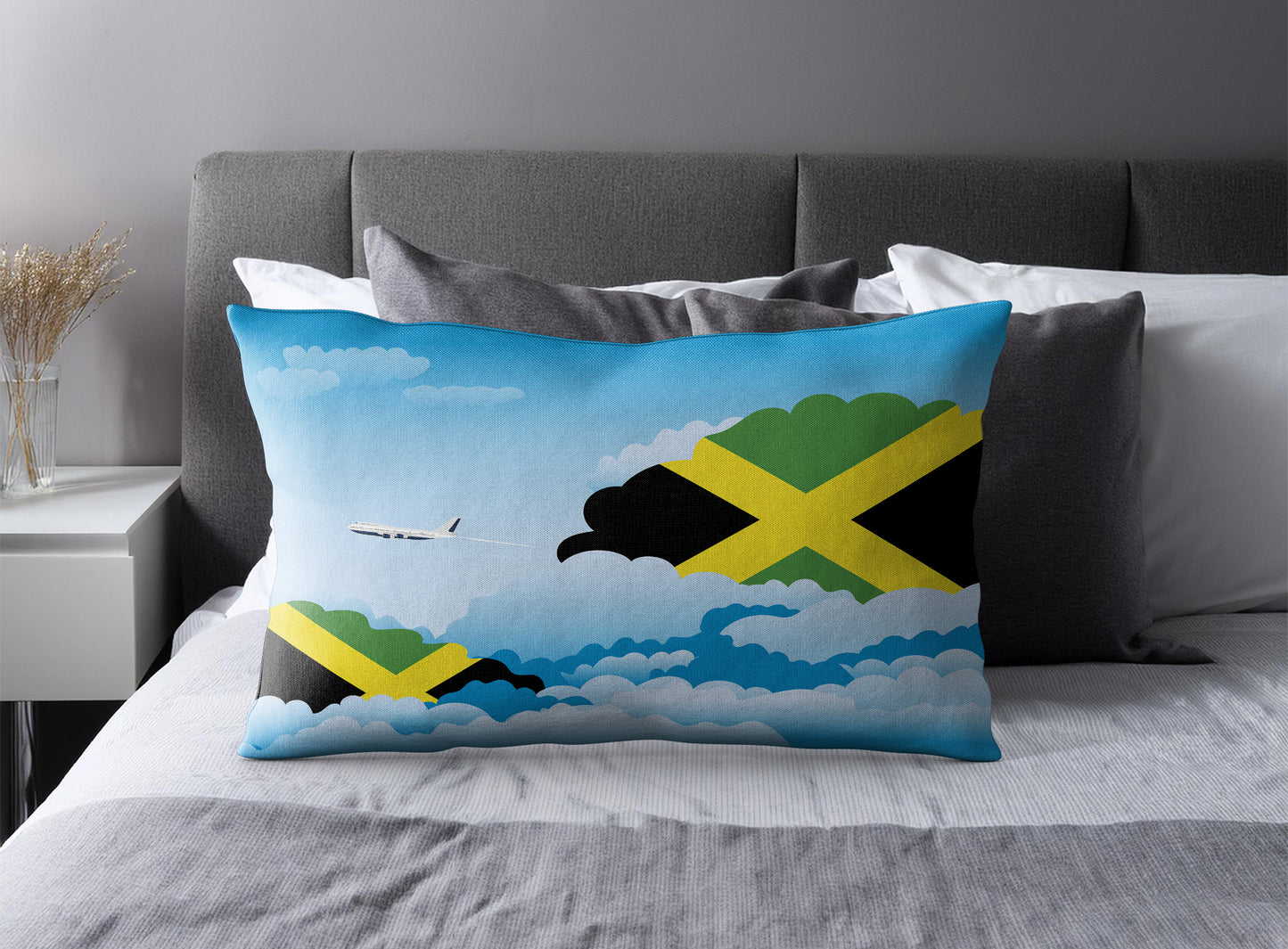 Jamaica Day Clouds Pillow Case