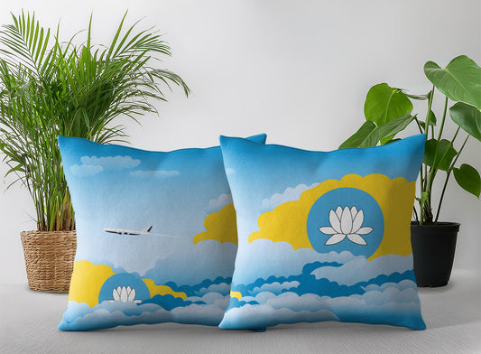 Kalmykia Day Clouds Pillow Case