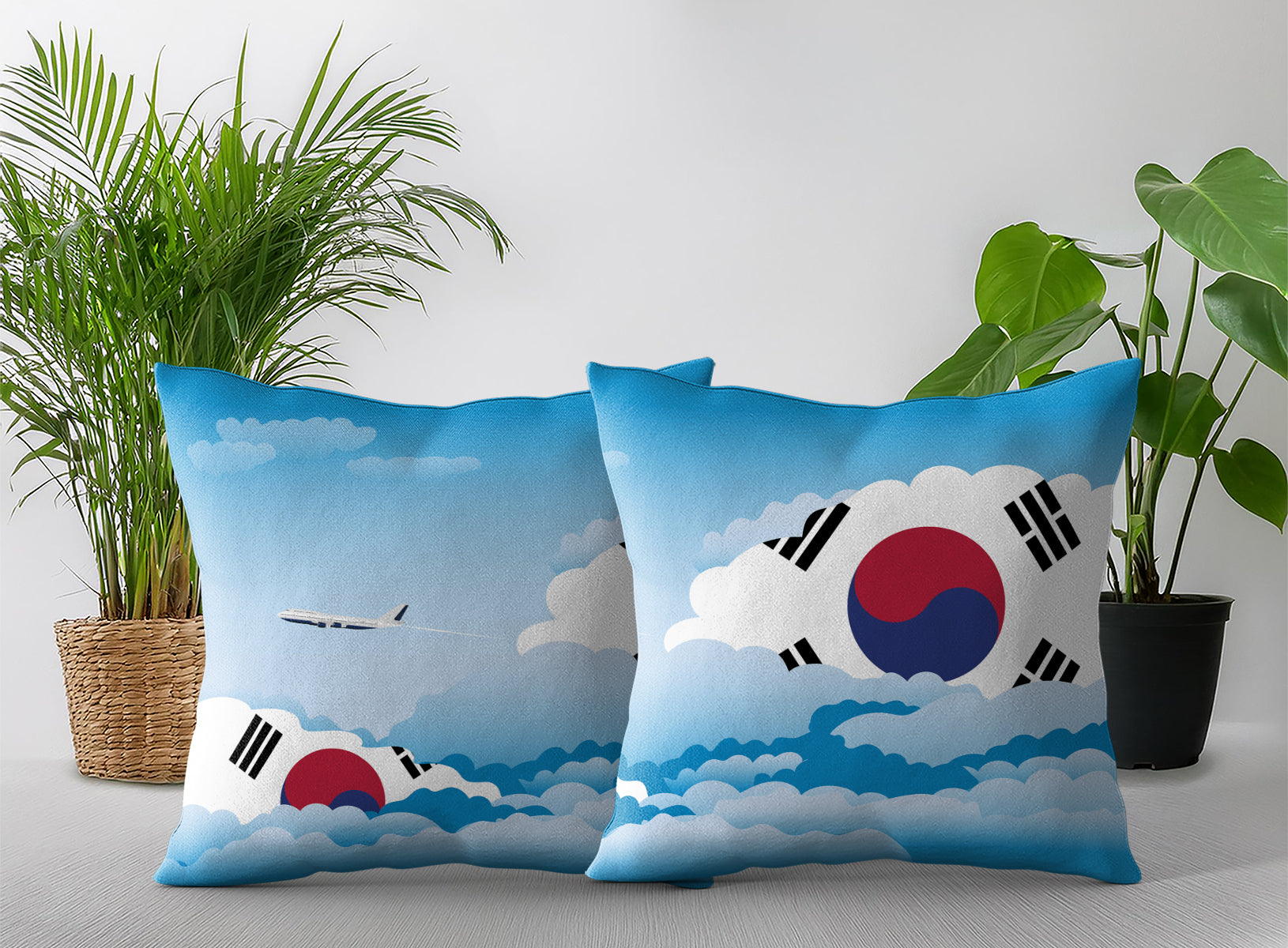 Korea South Day Clouds Pillow Case