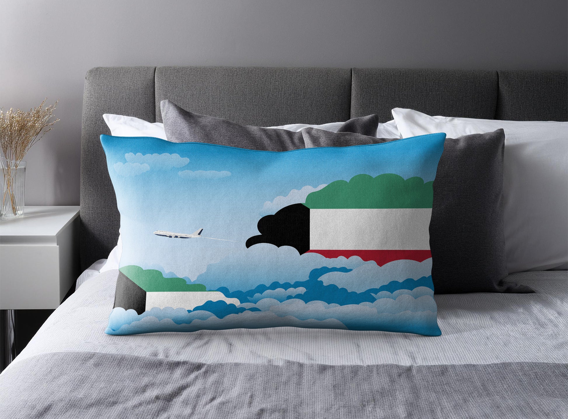 Kuwait Day Clouds Pillow Case