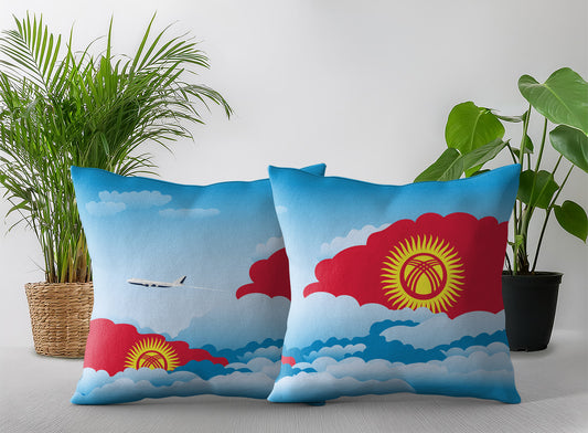 Kyrgyzstan Day Clouds Pillow Case