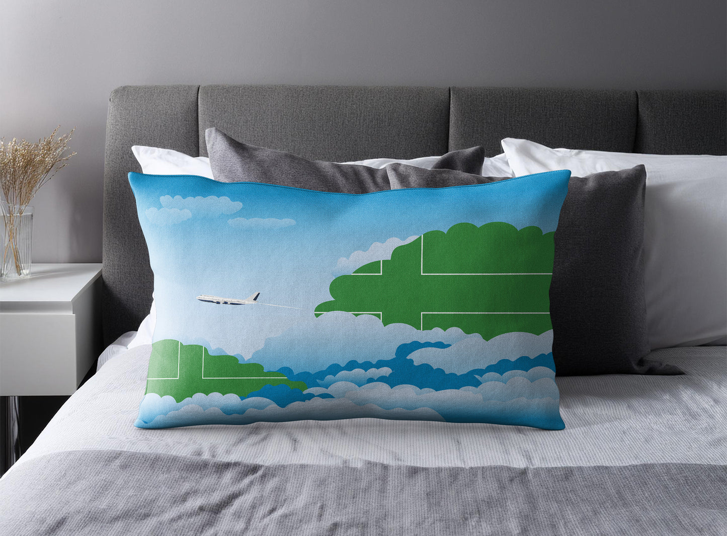 Ladonia Day Clouds Pillow Case