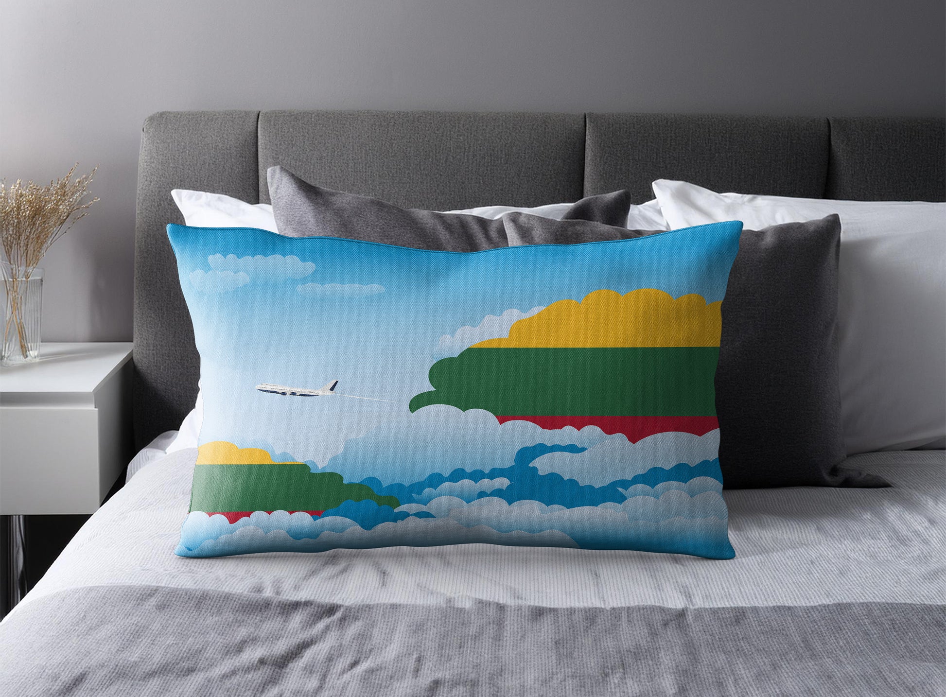 Lithuania Day Clouds Pillow Case