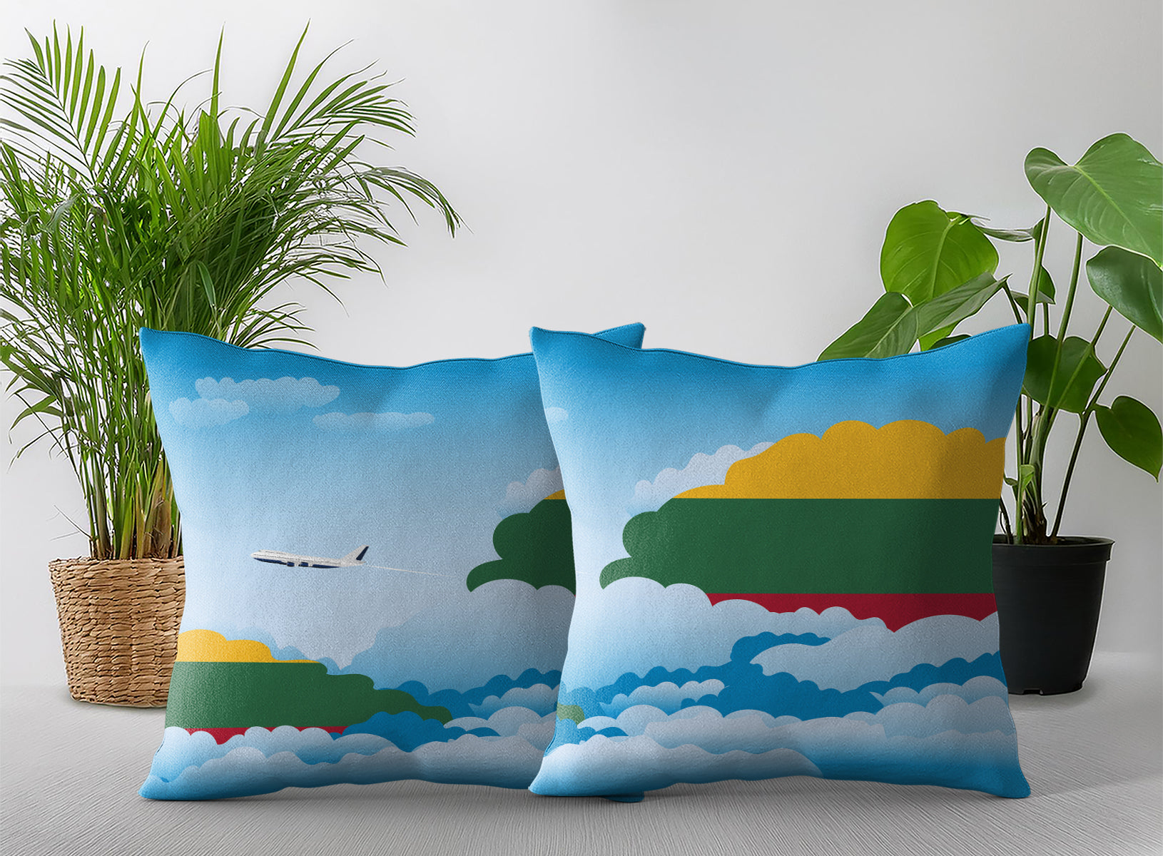 Lithuania Day Clouds Pillow Case