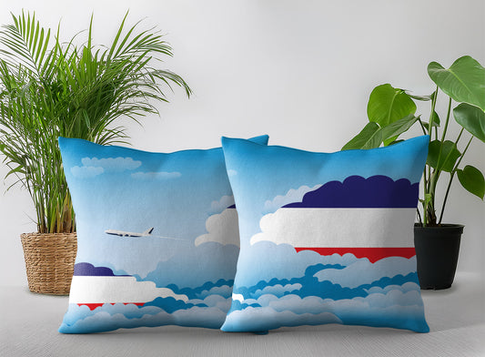 Los Altos Day Clouds Pillow Case