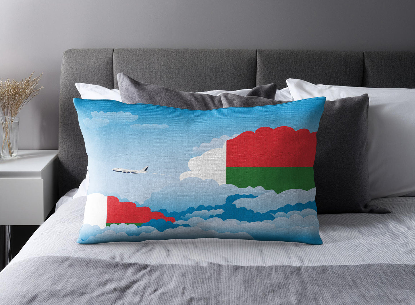 Madagascar Day Clouds Pillow Case