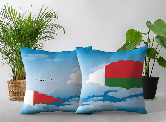 Madagascar Day Clouds Pillow Case