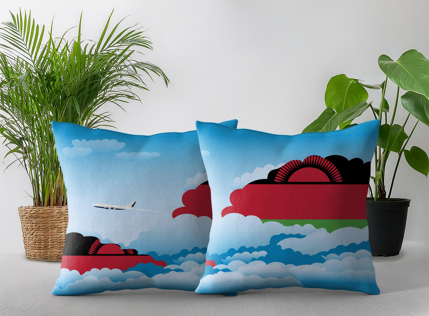 Malawi Day Clouds Pillow Case