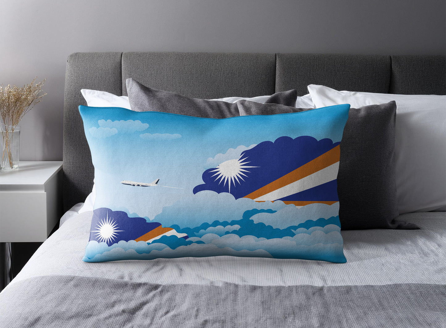 Marshall Islands Day Clouds Pillow Case