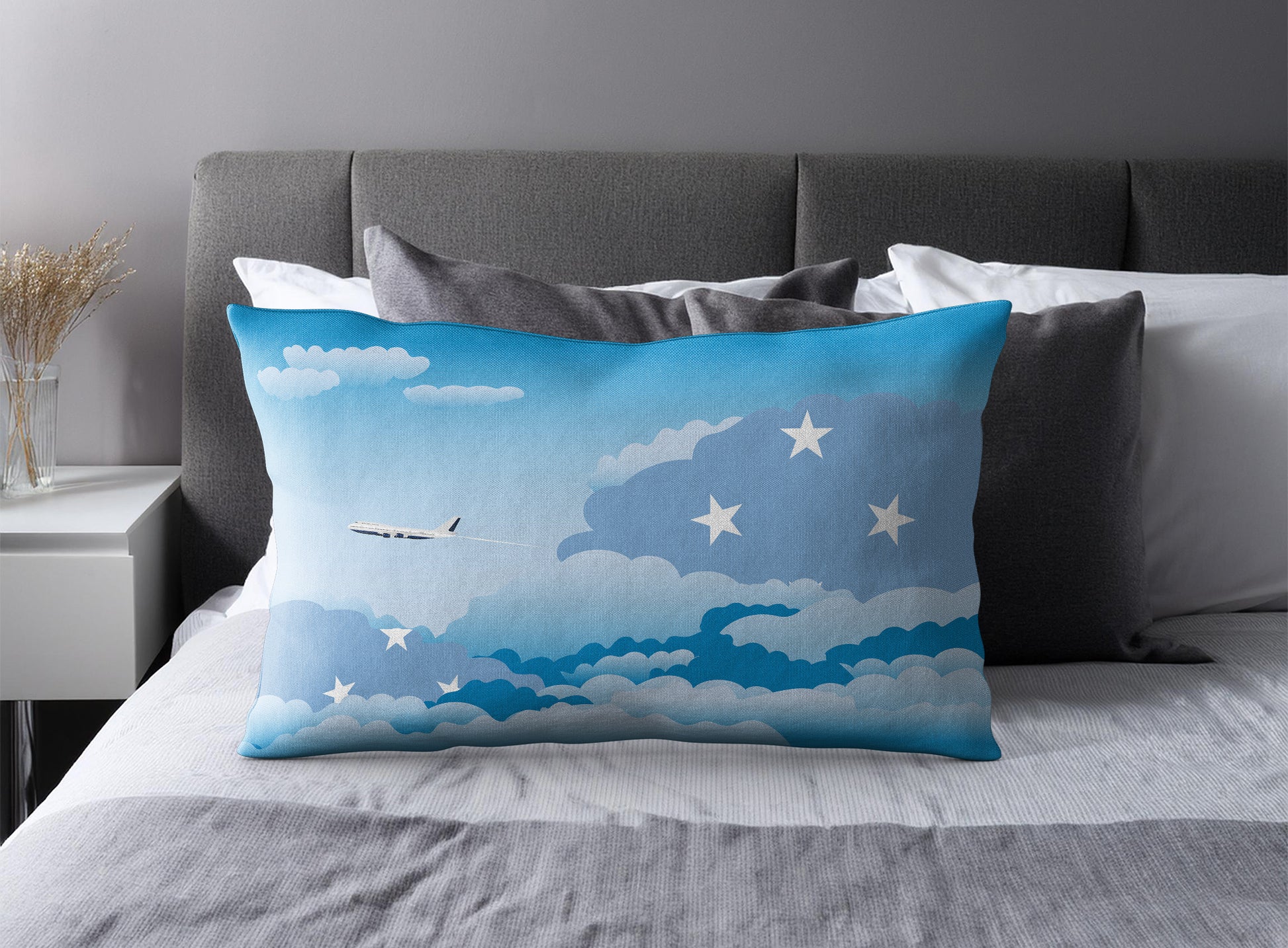 Micronesia Federated States Day Clouds Pillow Case