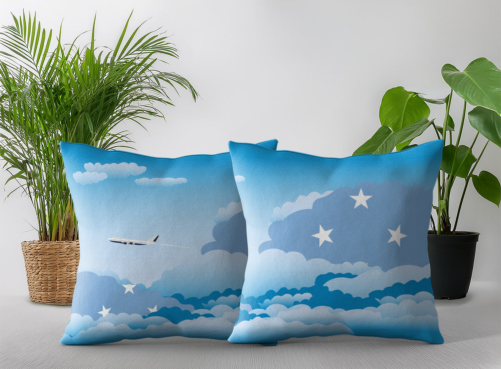 Micronesia Federated States Day Clouds Pillow Case