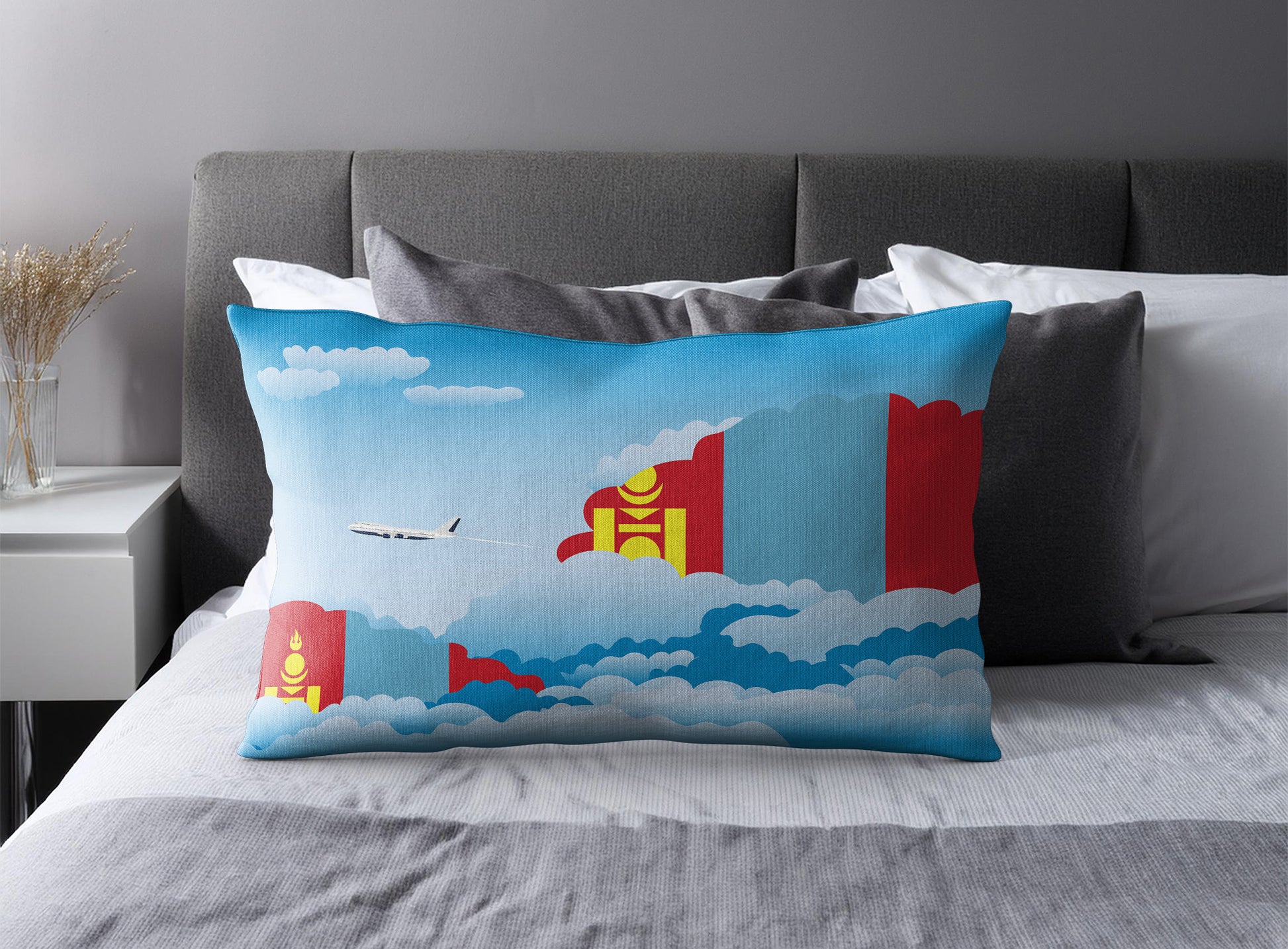 Mongolia Day Clouds Pillow Case