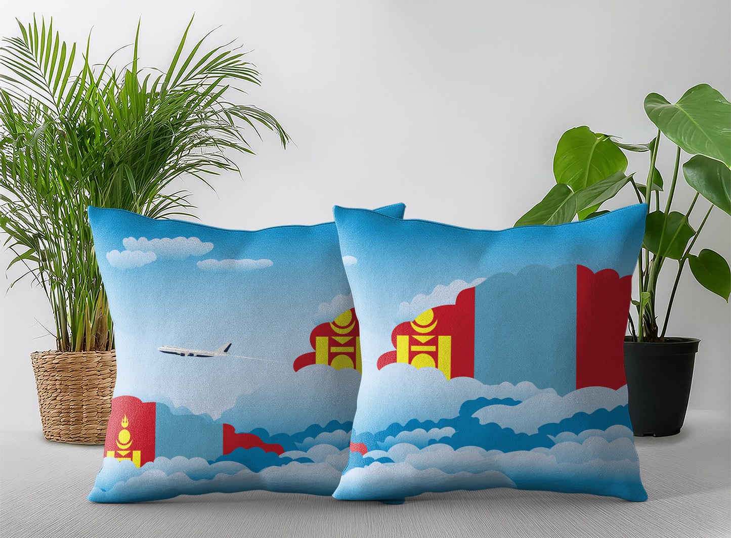 Mongolia Day Clouds Pillow Case