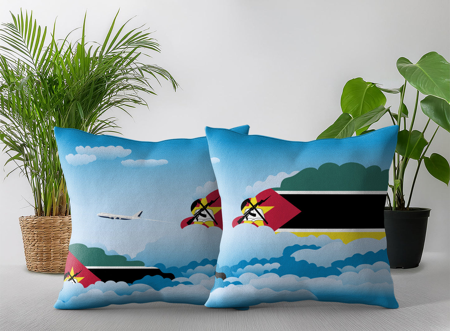 Mozambique Day Clouds Pillow Case