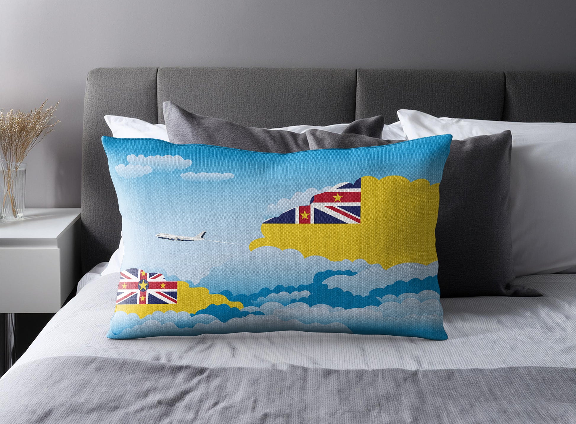 Niue Day Clouds Pillow Case