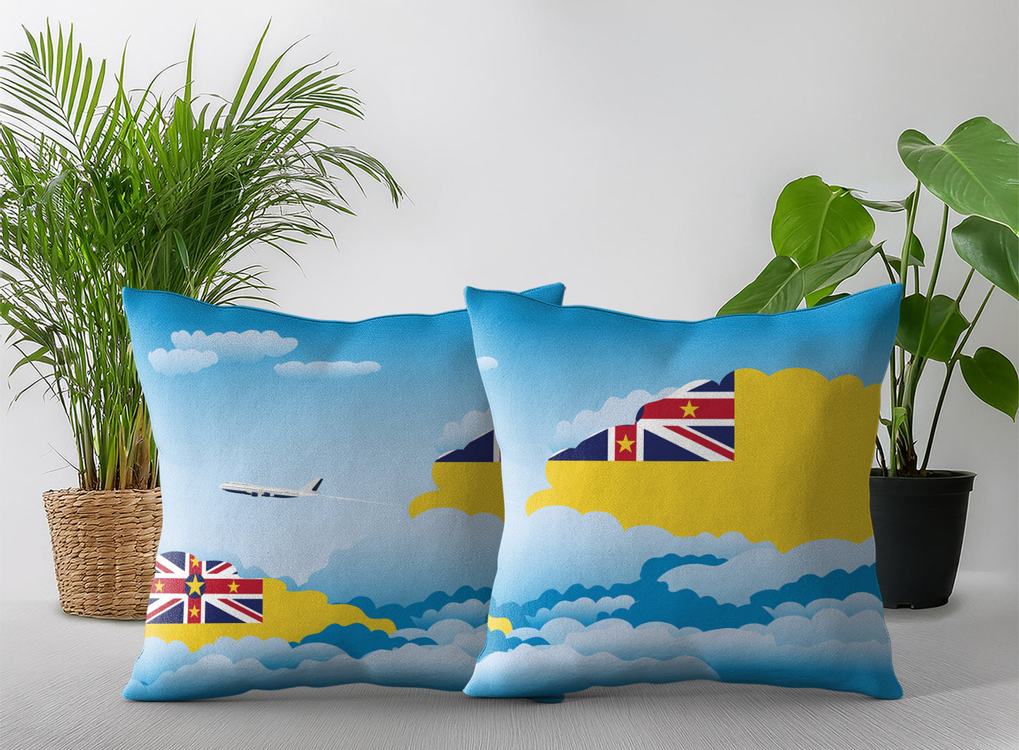 Niue Day Clouds Pillow Case