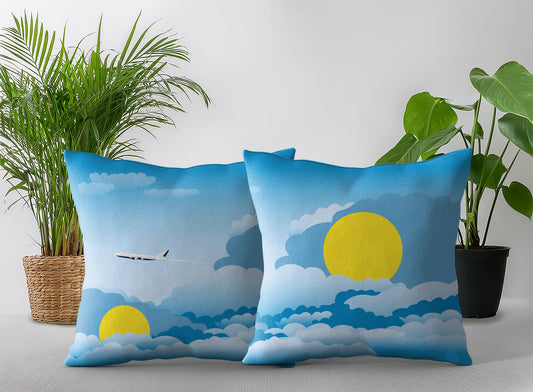 Palau Day Clouds Pillow Case