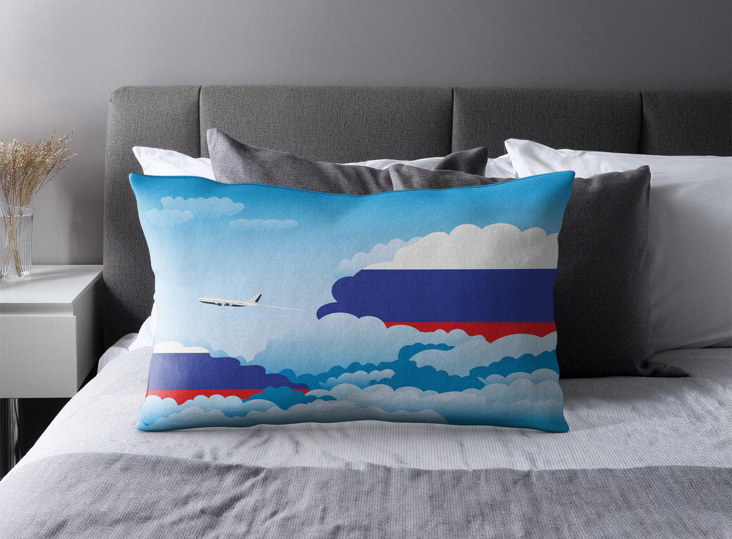 Russia Day Clouds Pillow Case