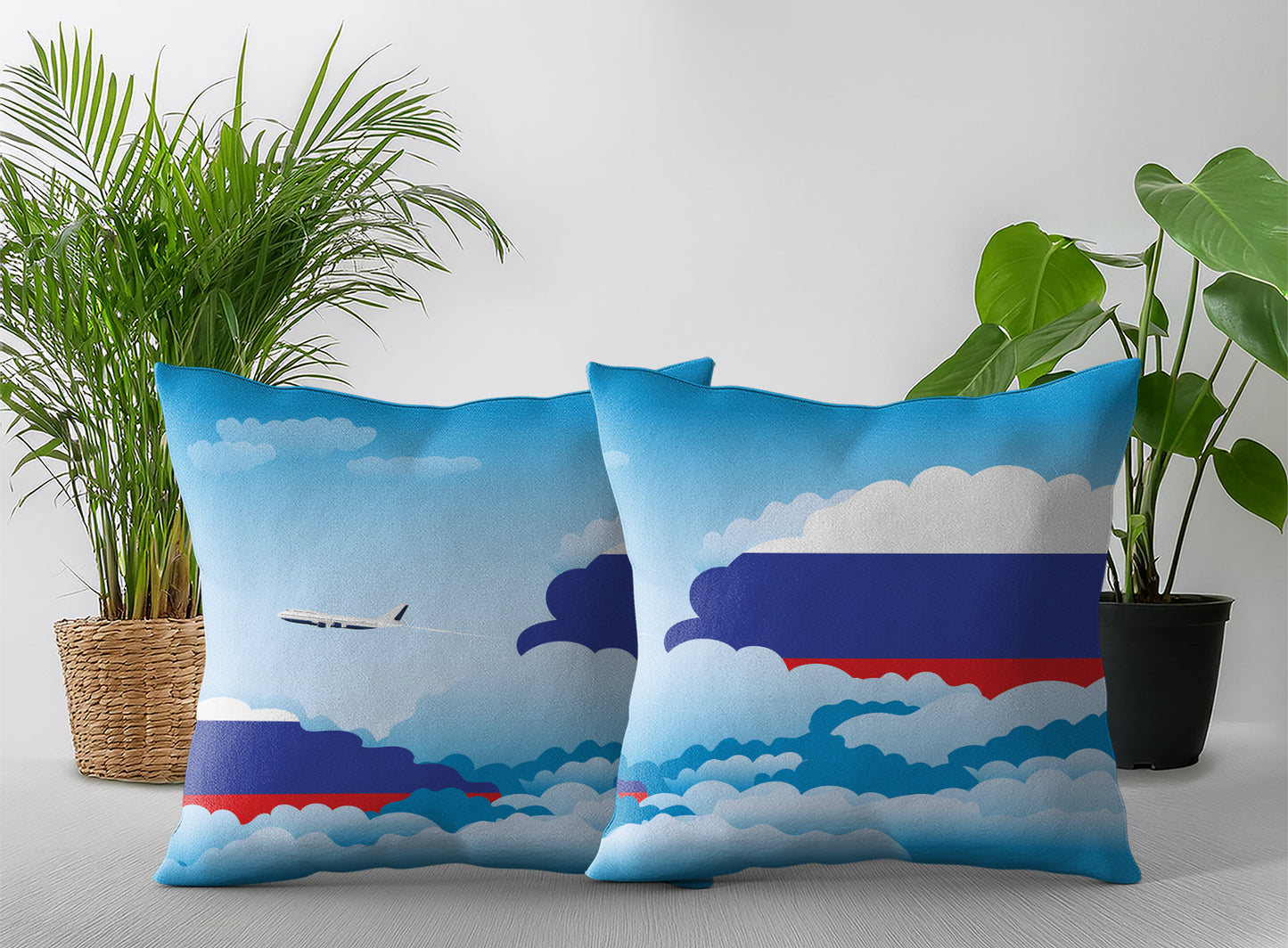 Russia Day Clouds Pillow Case