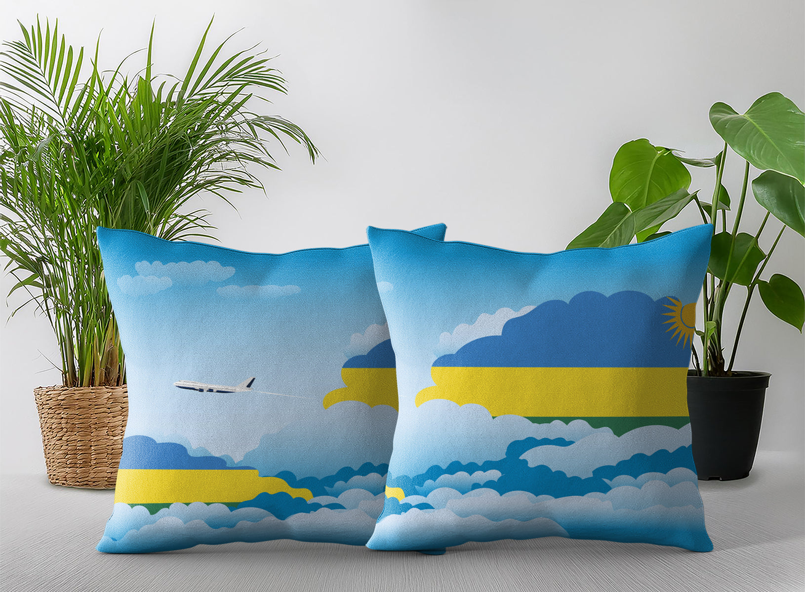 Rwanda Day Clouds Pillow Case