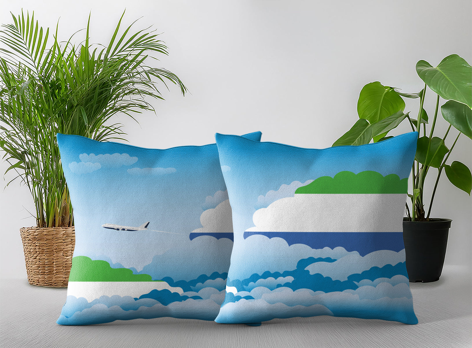 Sierra Leone Day Clouds Pillow Case