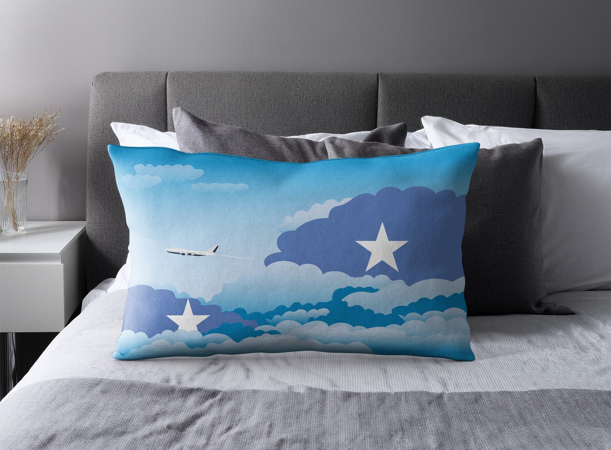 Somalia Day Clouds Pillow Case