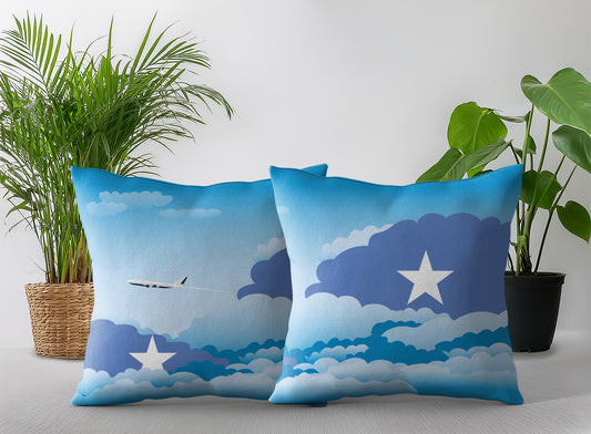 Somalia Day Clouds Pillow Case