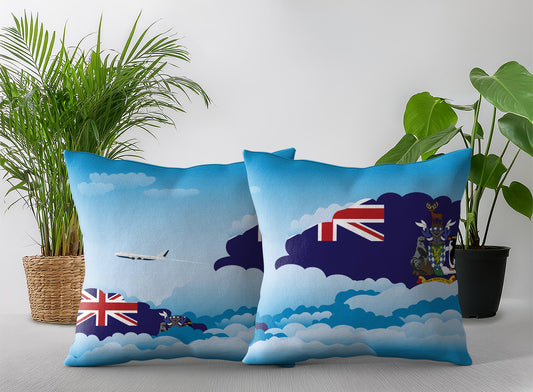 South Georgia and the South Sandwich Islands Day Clouds Pillow Case