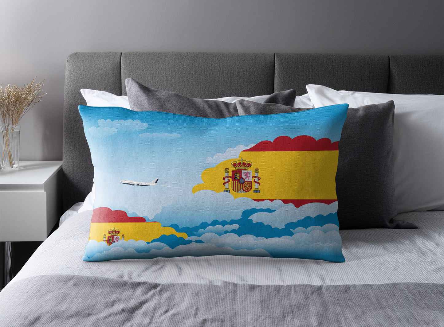 Spain Day Clouds Pillow Case