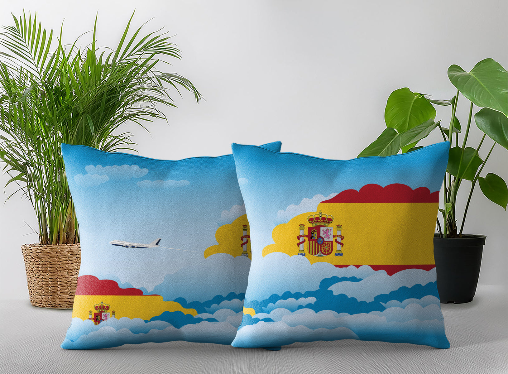 Spain Day Clouds Pillow Case