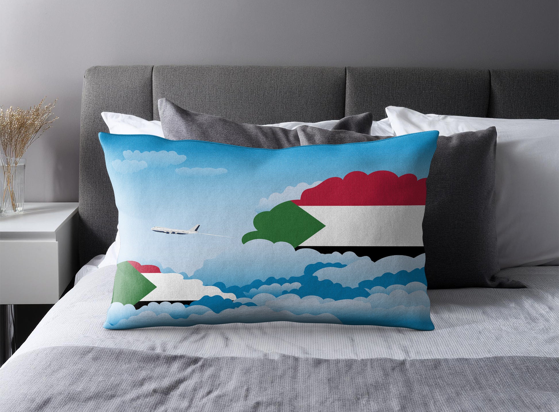 Sudan Day Clouds Pillow Case