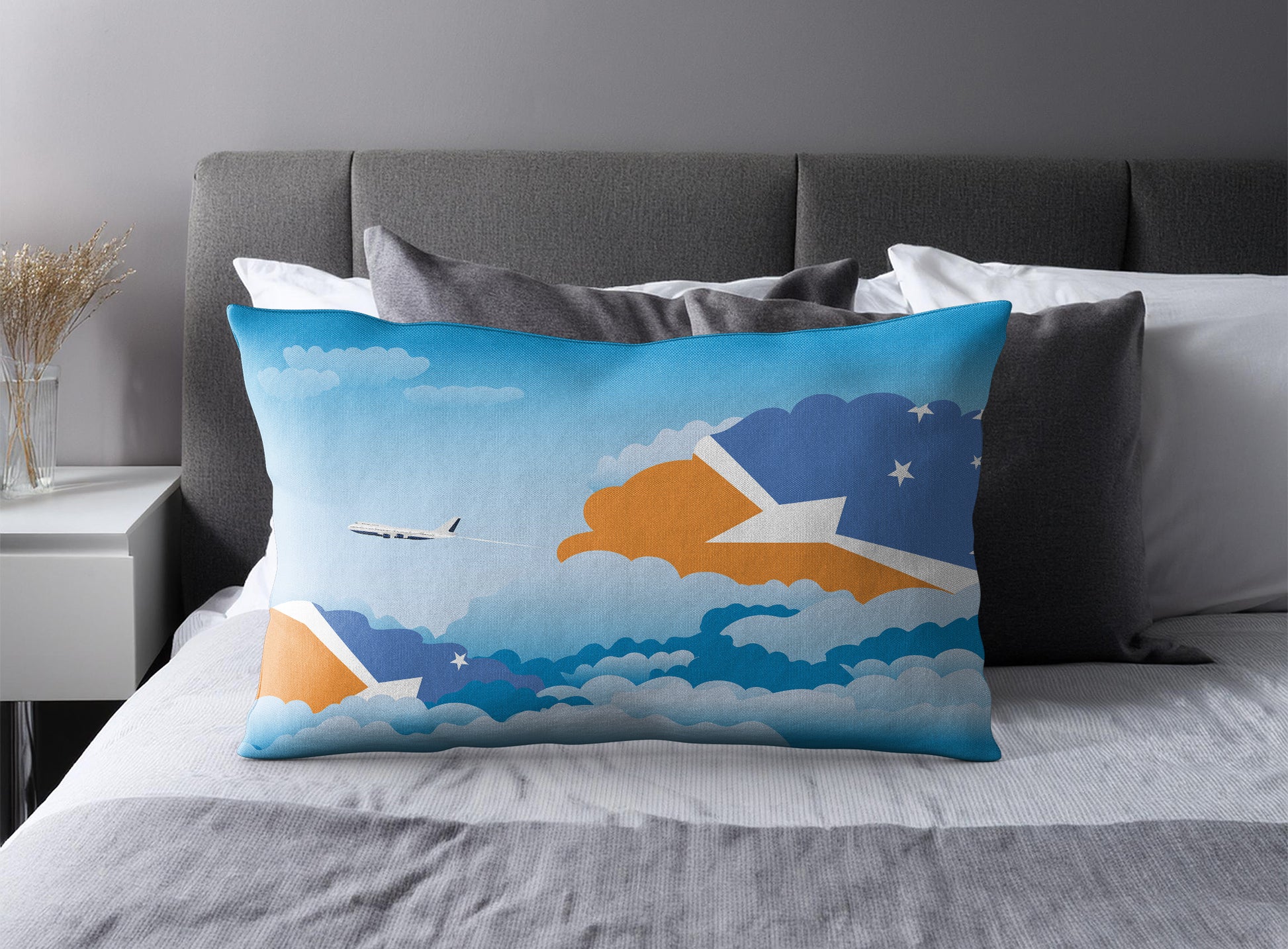 Tierra del Fuego Province Argentina Day Clouds Pillow Case