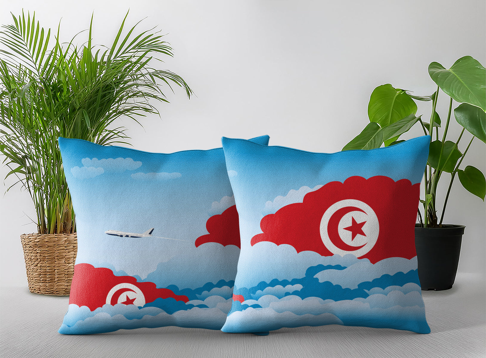 Tunisia Day Clouds Pillow Case